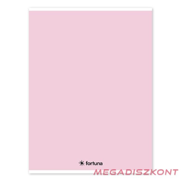 Füzet vonalas FORTUNA Monocolor A/4 32 lapos pasztell rózsaszín
