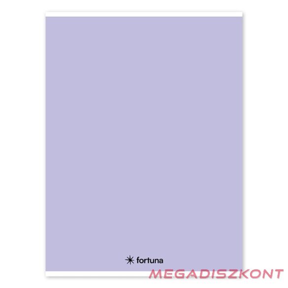 Füzet vonalas FORTUNA Monocolor A/4 32 lapos pasztell lila