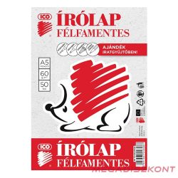 Írólap ICO Süni A/5 félfamentes 10-50 50 lapos