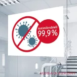 Etikett AVERY L8001-10 210x297mm antimikrobiális fehér 10 címke/doboz 10 ív/doboz