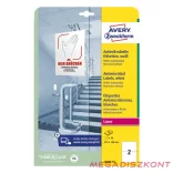 Etikett AVERY L8002-10 210x148mm antimikrobiális fehér 20 címke/doboz 10 ív/doboz