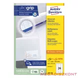 Etikett AVERY 3658-200 64,6x33,8 mm fehér univerzális 5280 címke/doboz 200+20 ív/doboz