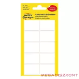 Etikett AVERY 3078 38x29 mm fehér univerzális 40 címke/doboz 5 ív/doboz