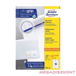   Etikett AVERY 3484-200 105x37 mm fehér univerzális 3520 címke/doboz 200+20 ív/doboz