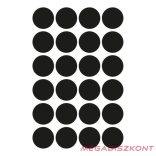 Etikett AVERY 3003 jelölőpont 18 mm fekete 96 címke/doboz 4 ív/doboz