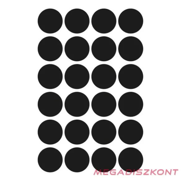 Etikett AVERY 3003 jelölőpont 18 mm fekete 96 címke/doboz 4 ív/doboz