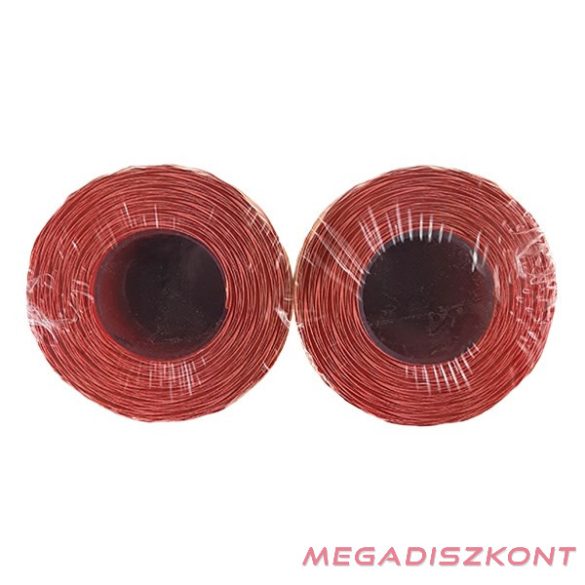 Árazószalag FORTUNA 25x16 mm piros 10 tekercs/csomag