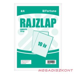 Rajzlap famentes FORTUNA A/4 120 g 10 íves
