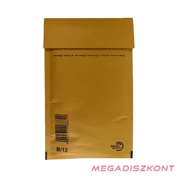 Légpárnás tasak No12/W2 szilikonos barna 120x215mm