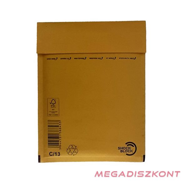 Légpárnás tasak No13/W3 szilikonos barna 150x215mm