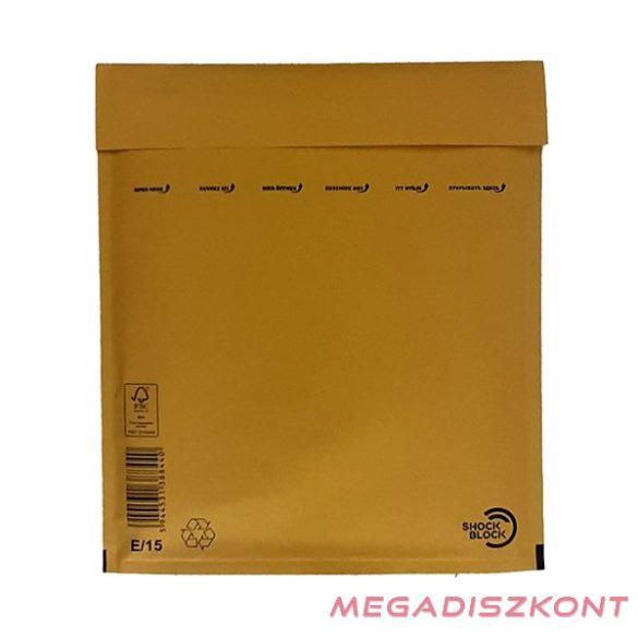 Légpárnás tasak No15/W5 szilikonos barna 220x265mm