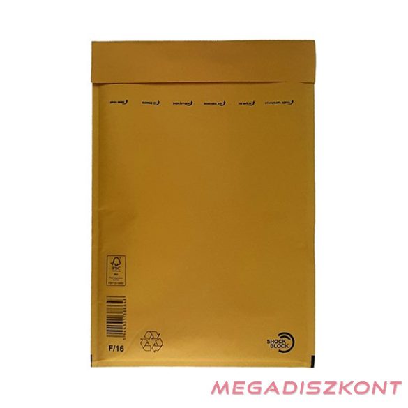 Légpárnás tasak No16/W6 szilikonos barna 220x340mm