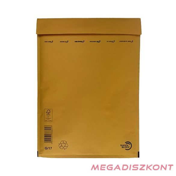 Légpárnás tasak No17/W7 szilikonos barna 240x340mm