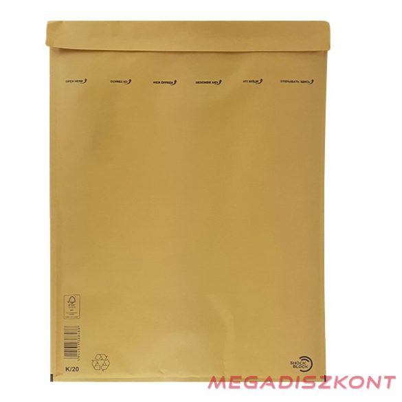 Légpárnás tasak No20/W10 szilikonos barna 350x470mm