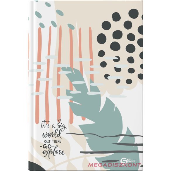 Beírókönyv vonalas STREET A/4 96 lapos S-Line keményfedelű vegyes mintákkal