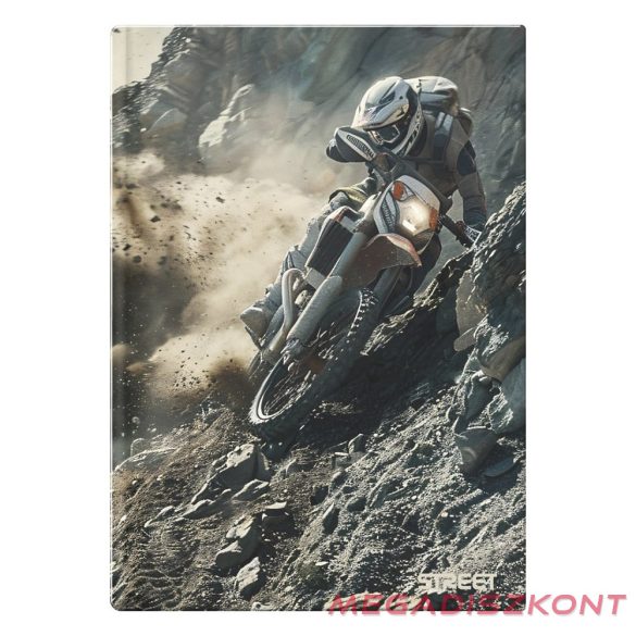 Beírókönyv vonalas STREET A/4 96 lapos S-Line keményfedelű vegyes mintákkal