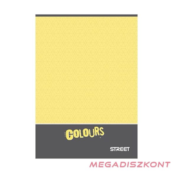 Füzet vonalas STREET A/4 52 lapos diszlexia írás segítő
