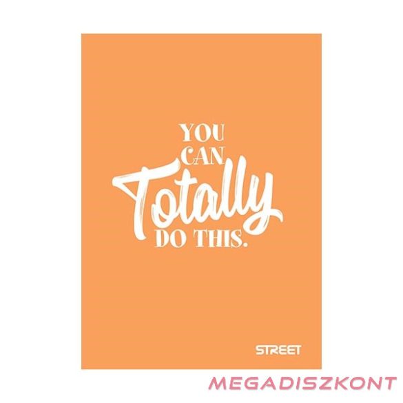 Füzet sima STREET A/4 42 lapos PP Neon