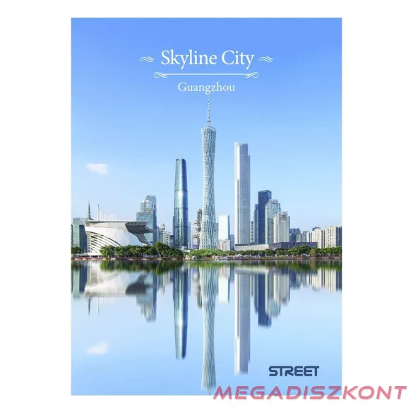 Füzet sima STREET A/4 54 lapos Skyline