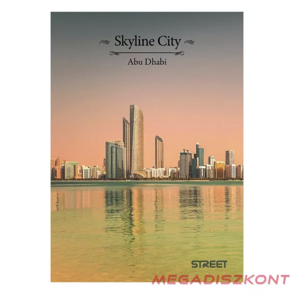 Füzet sima STREET A/4 54 lapos Skyline