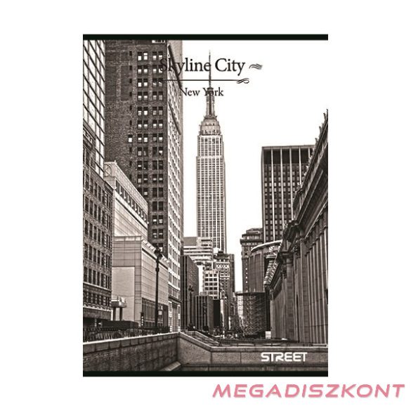 Füzet vonalas STREET A/5 54 lapos Skyline