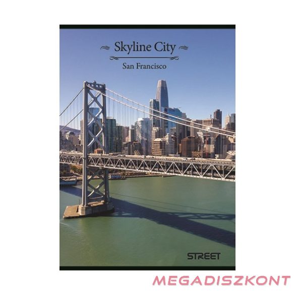Füzet vonalas STREET A/5 54 lapos Skyline