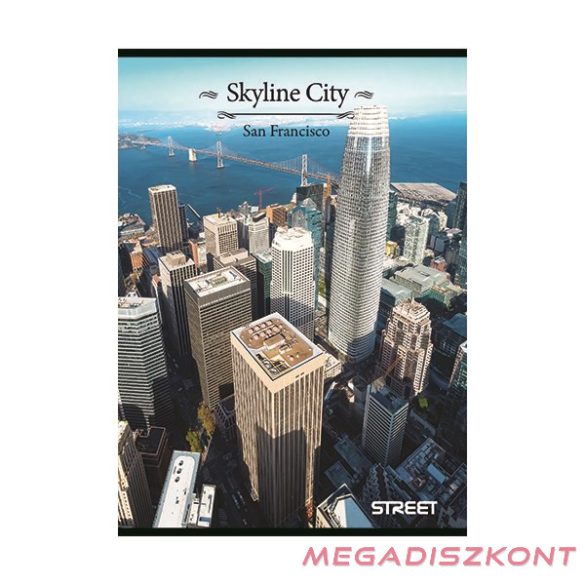 Füzet vonalas STREET A/5 54 lapos Skyline