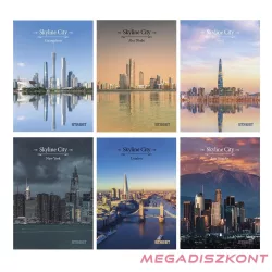 Füzet vonalas STREET A/5 54 lapos Skyline margóval