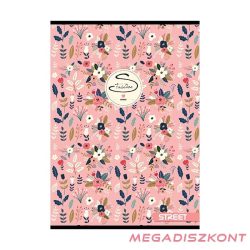 Füzet kockás STREET A/4 54 lapos Flowers