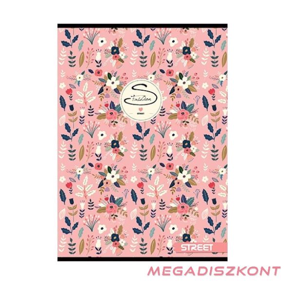 Füzet kockás STREET A/4 54 lapos Flowers