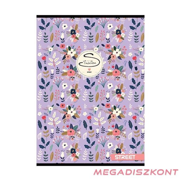 Füzet kockás STREET A/4 54 lapos Flowers