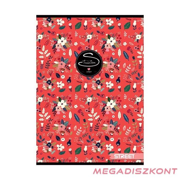 Füzet kockás STREET A/4 54 lapos Flowers
