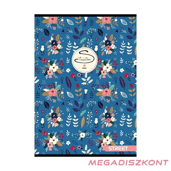 Füzet kockás STREET A/4 54 lapos Flowers