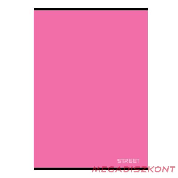 Füzet sima STREET A/4 54 lapos Colours