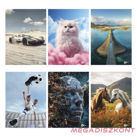 Füzet vonalas STREET A/4 52 lapos S-Line1