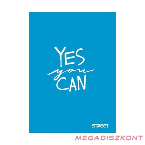 Füzet kockás STREET A/4 42 lapos PP Neon