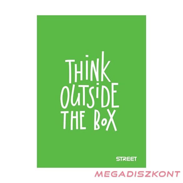 Füzet kockás STREET A/4 42 lapos PP Neon