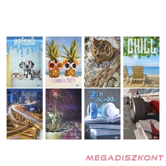 Füzet sima STREET A/5 52 lapos S-Line2