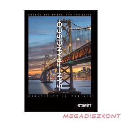 Füzet sima STREET A/4 50 lapos Bridges