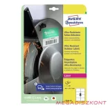 Etikett AVERY L7914-10 99,1 x 67,7 mm ultra ellenálló kültéri címke 80 címke/doboz 10 ív/doboz