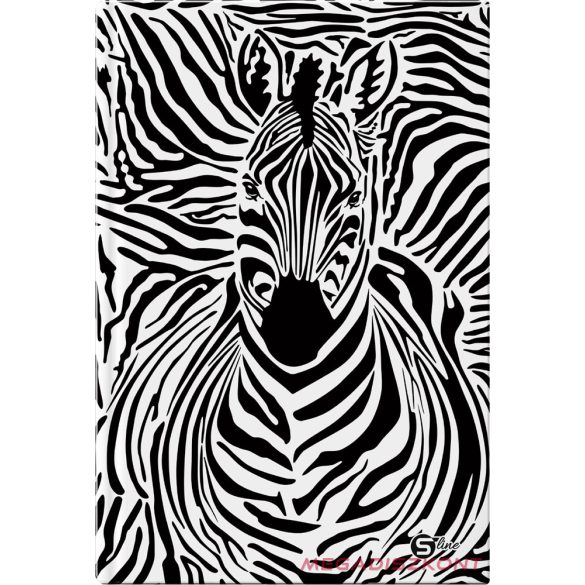 Beírókönyv vonalas STREET A/6 96 lapos S-Line keményfedelű vegyes mintákkal