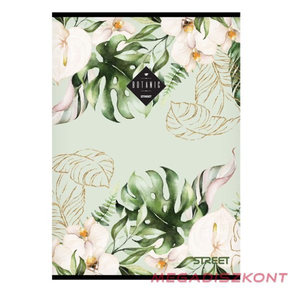 Füzet kockás STREET A/5 54 lapos Botanic