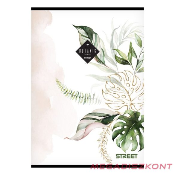 Füzet kockás STREET A/5 54 lapos Botanic