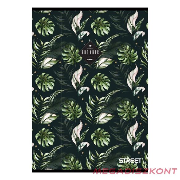 Füzet kockás STREET A/5 54 lapos Botanic