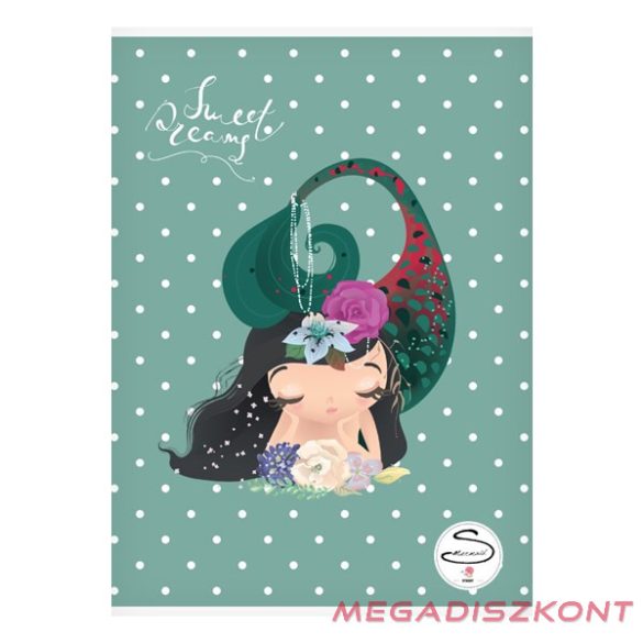 Füzet kockás STREET A/5 54 lapos Mermaid