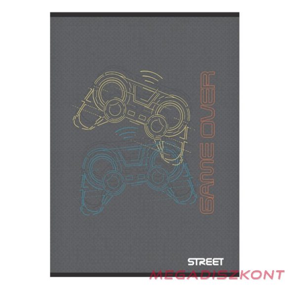 Füzet kockás STREET A/4 54 lapos Gaming