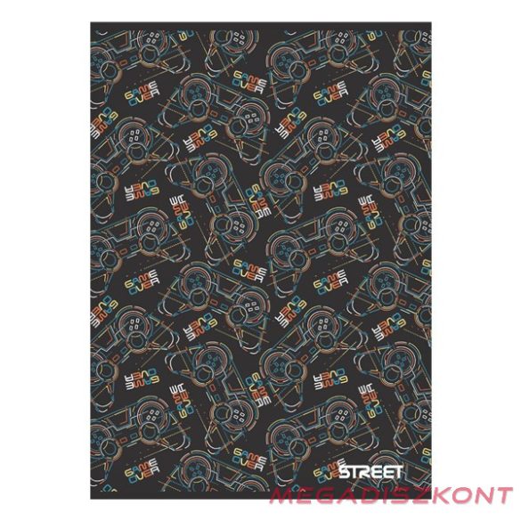 Füzet kockás STREET A/4 54 lapos Gaming