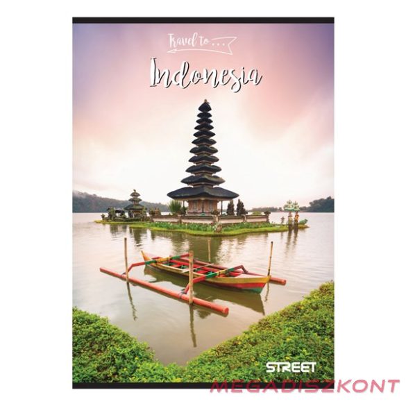 Füzet kockás STREET A/5 54 lapos Travel to