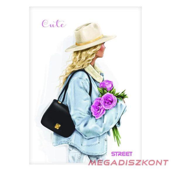 Füzet kockás STREET A/4 54 lapos Cute