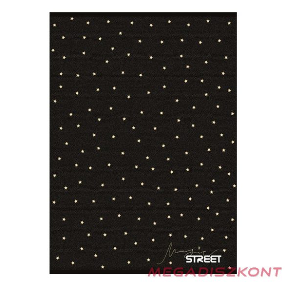 Füzet sima STREET A/4 54 lapos Black&Gold
